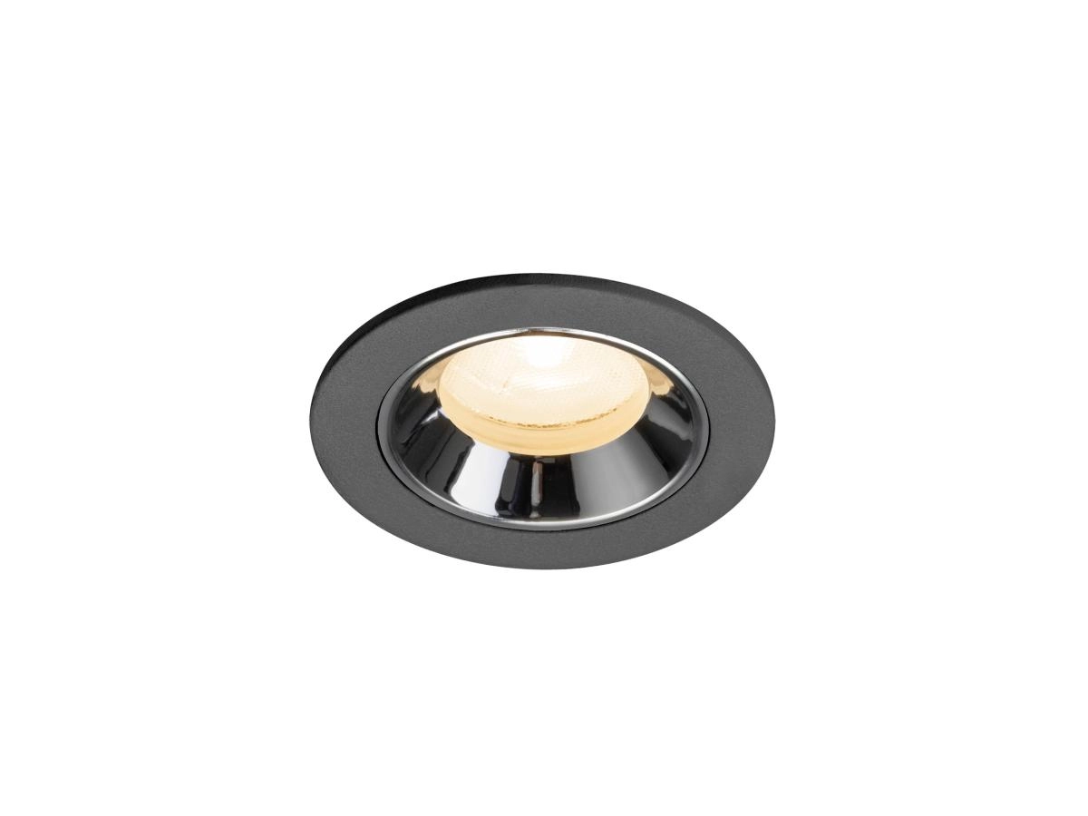 Recessed spotlight Numinos XS black/chrome 2700K - 20deg