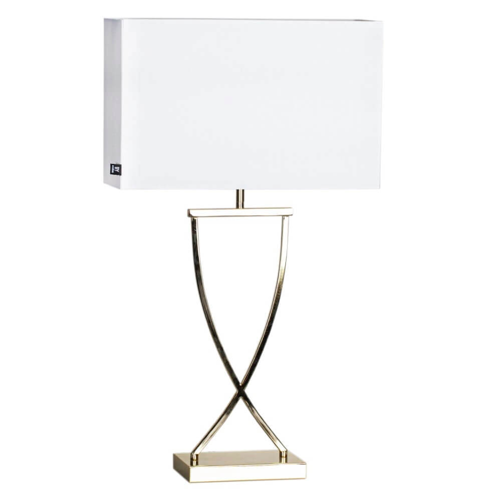 Table lamp Omega brass white