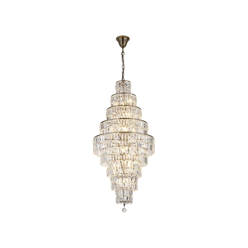 Chandelier Empire antique brass Ø 60cm