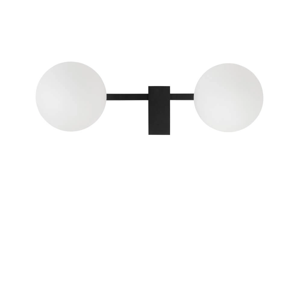 Glass pendant lamp Pik 2x white glass Lyora 5903139103008
