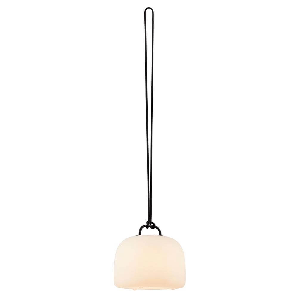 Table lamp Kettle To-Go rechargeable white with black Ø22cm Nordlux 5701581495982