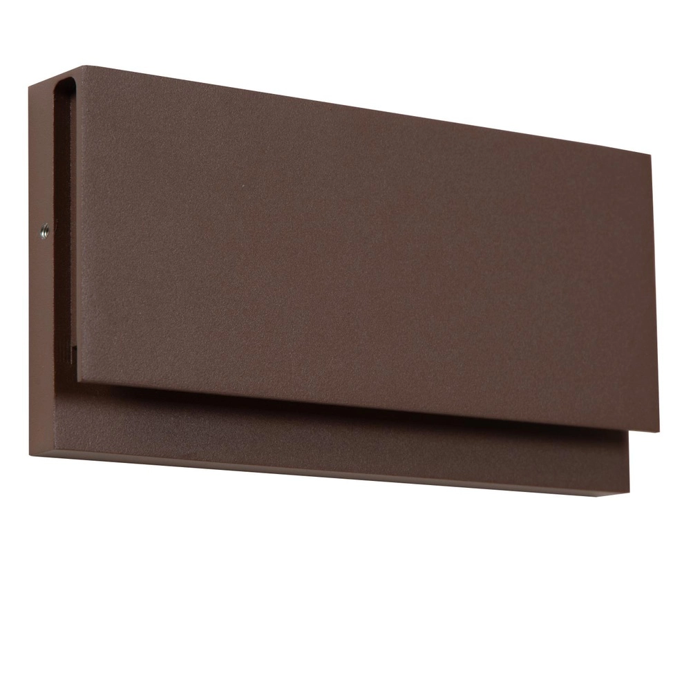 Sleek wall lamp Lomar 10W - 2700K rust brown