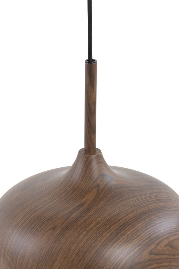 Pendant lamp 3-lights Dania dark wood print Light & Living 8717807759612