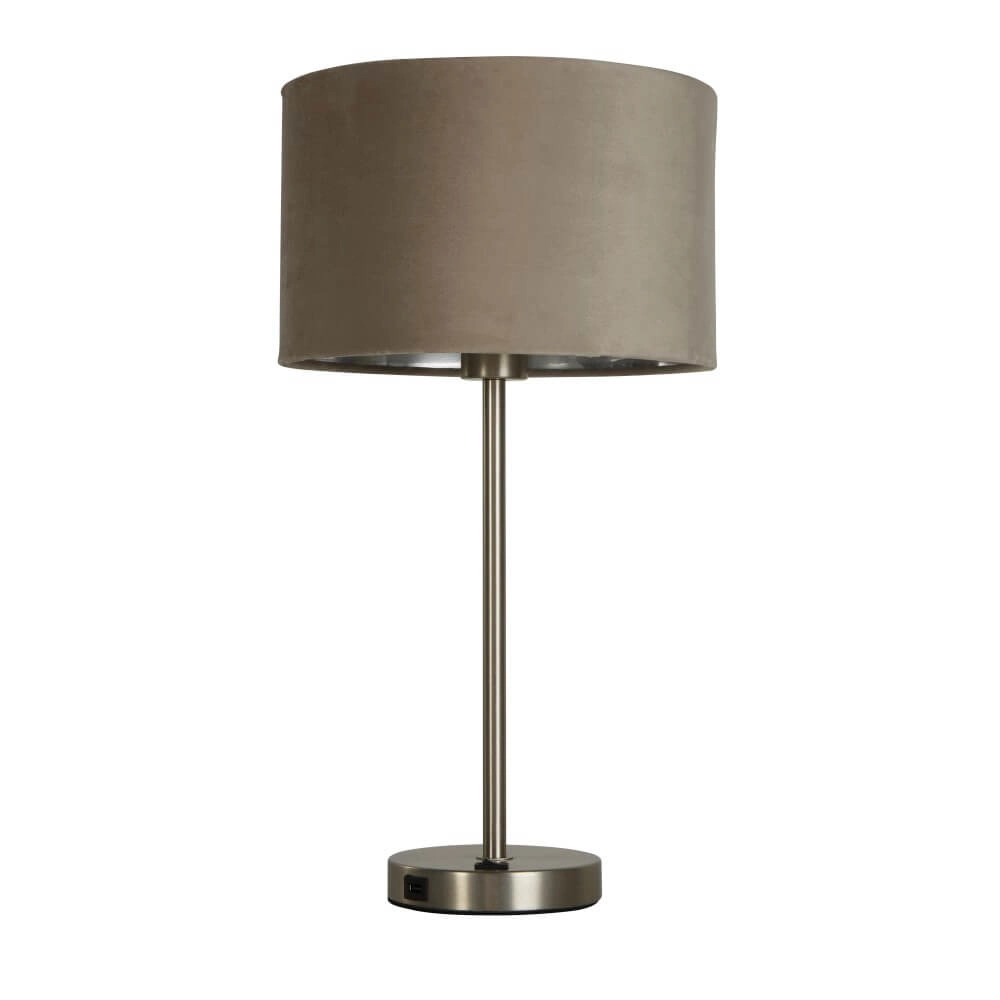 Nice table lamp Finn gold with cream Searchlight 5053423257235
