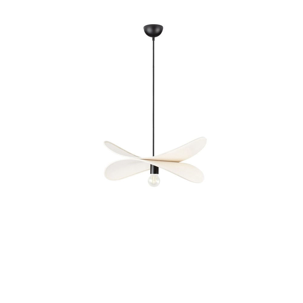 Modern pendant lamp Luve black with beige Lyora 5212017493729