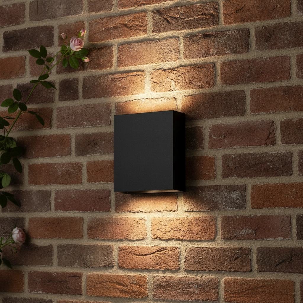 Sleek wall lamp Way black