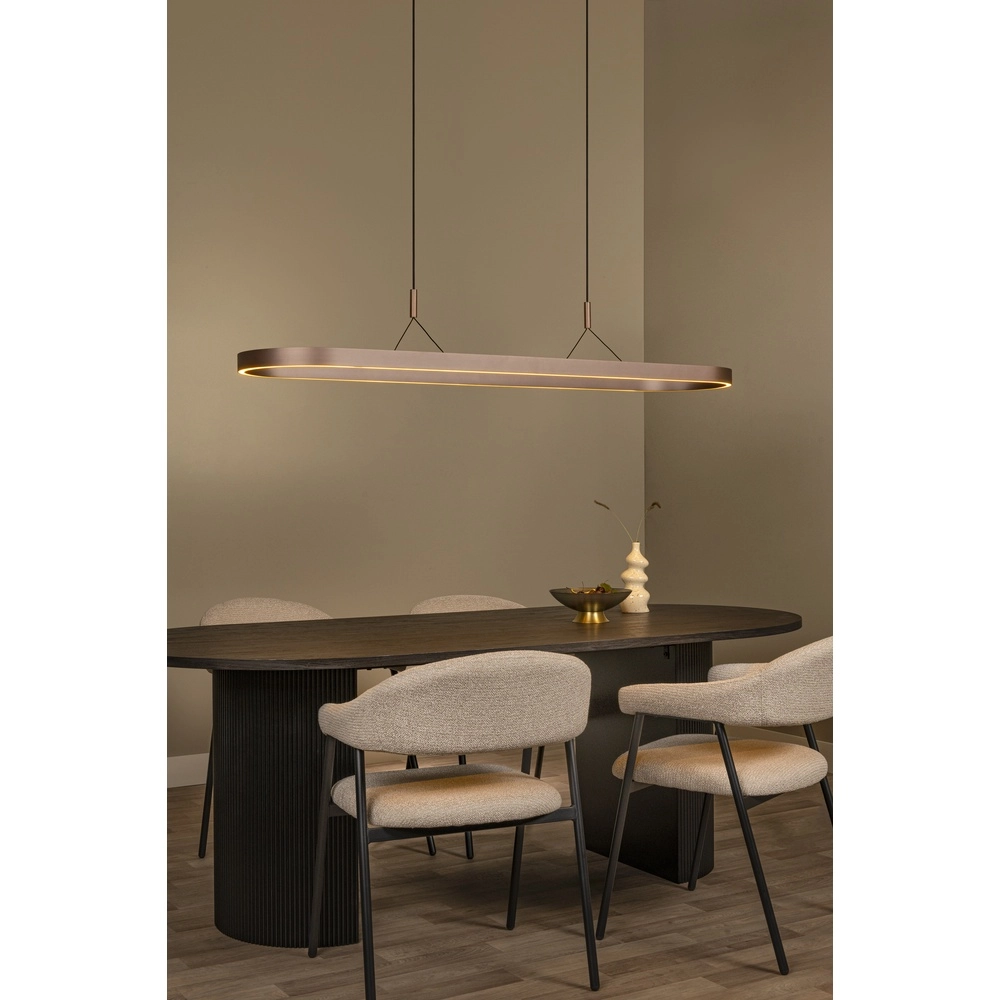 Oval pendant lamp Liane Rusty brown Lucide Vibes 5411212461117