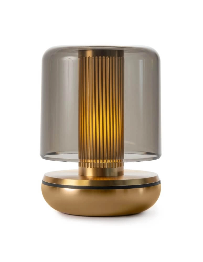 Rechargeable table lamp Firefly gold smoked Humble 6097522568556