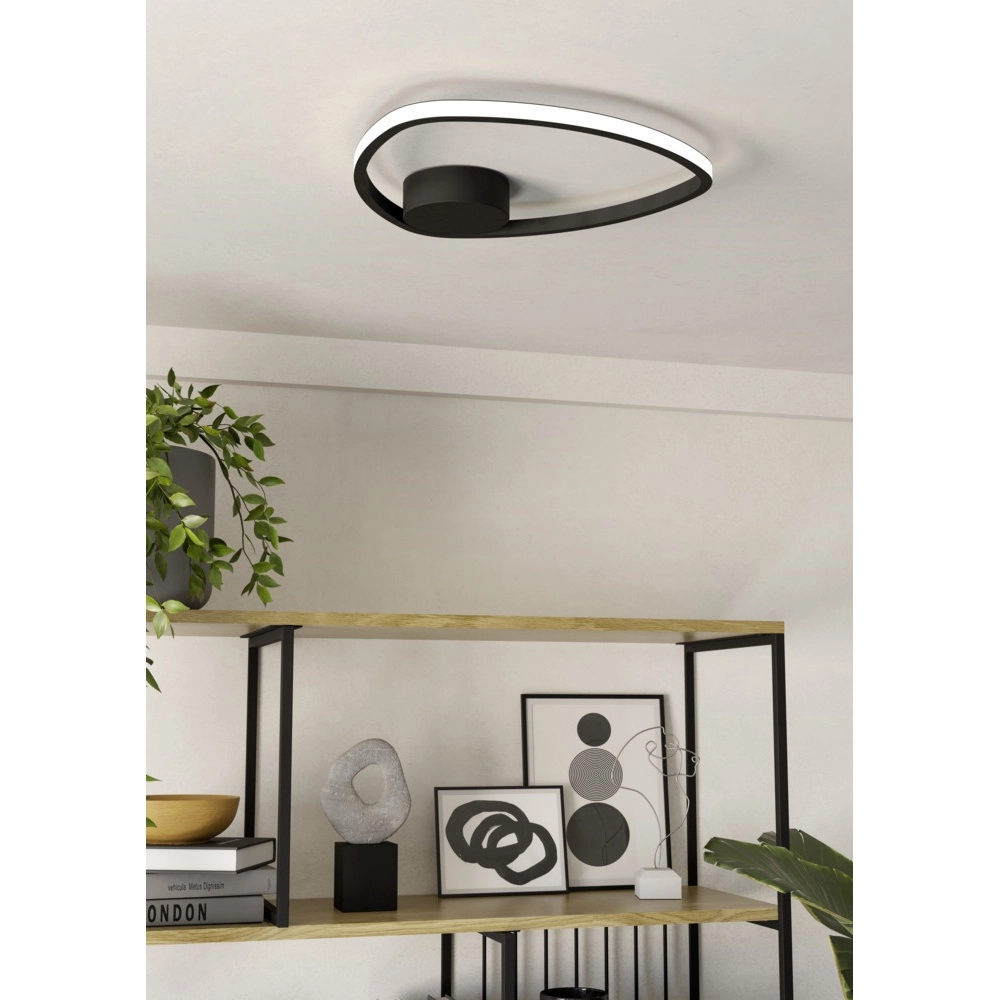 Ceiling lamp Moschella Desing black Eglo 9008606356607