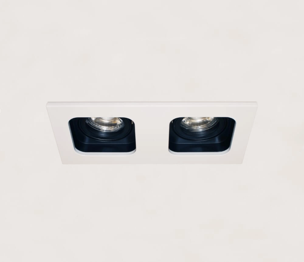 Downlighter Moggio duo white with black Artdelight 8719831735686