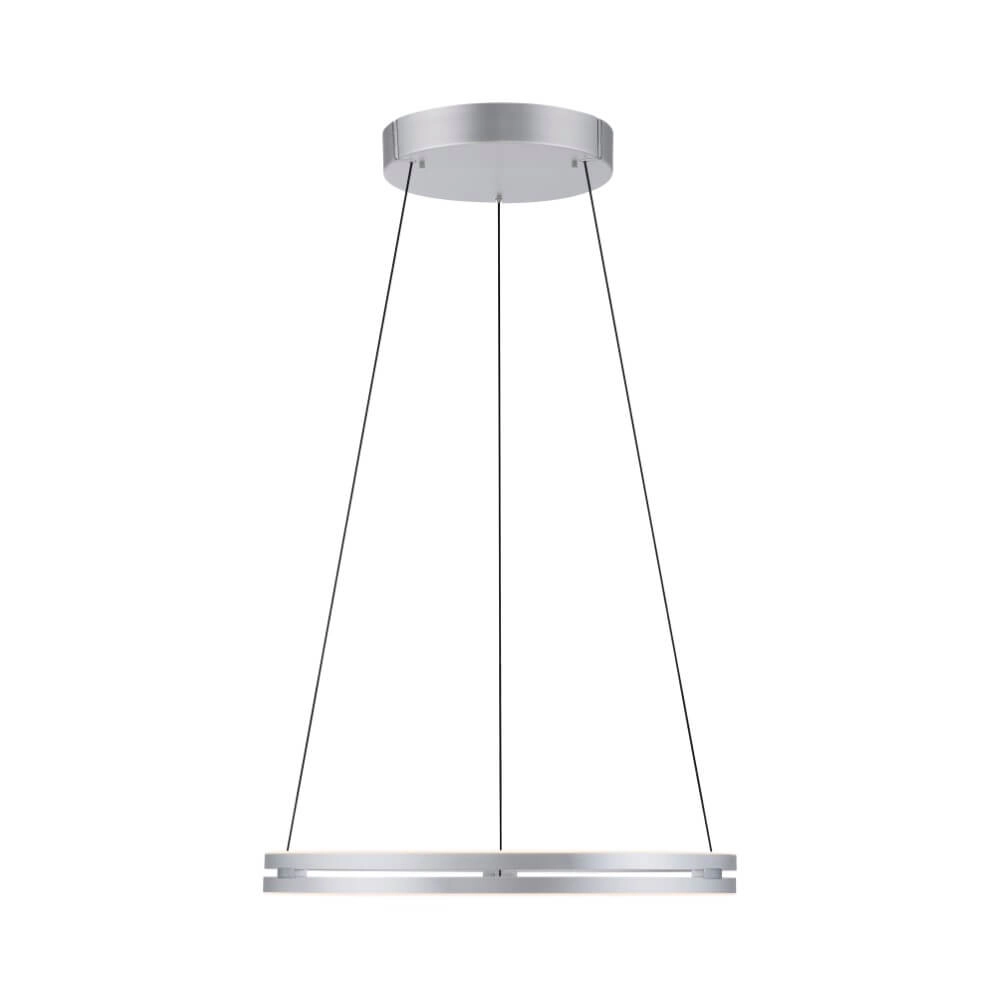 Sleek hanging lamp Pure E-Loop aluminum Ø 70cm Paul Neuhaus 4012248372302