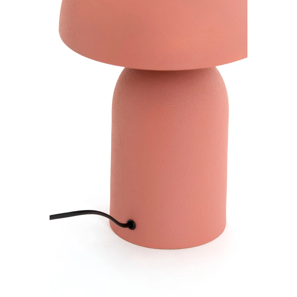 Mushroom table lamp Tolima coral pink - Ø 31cm Light & Living 8717807807856