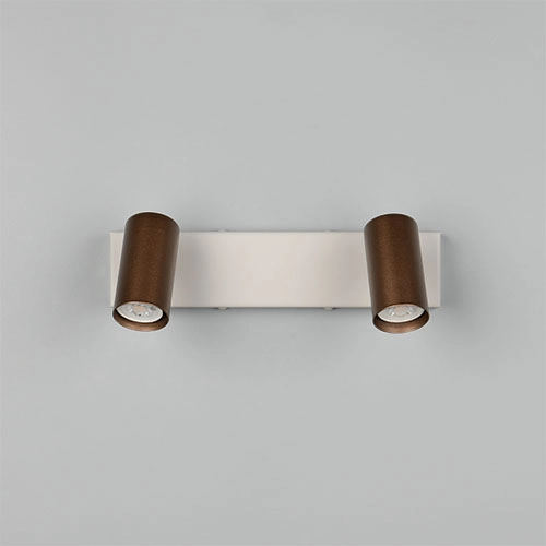 Surface-mounted spot Taryn 2-light mocha brown Trio 4017807685572