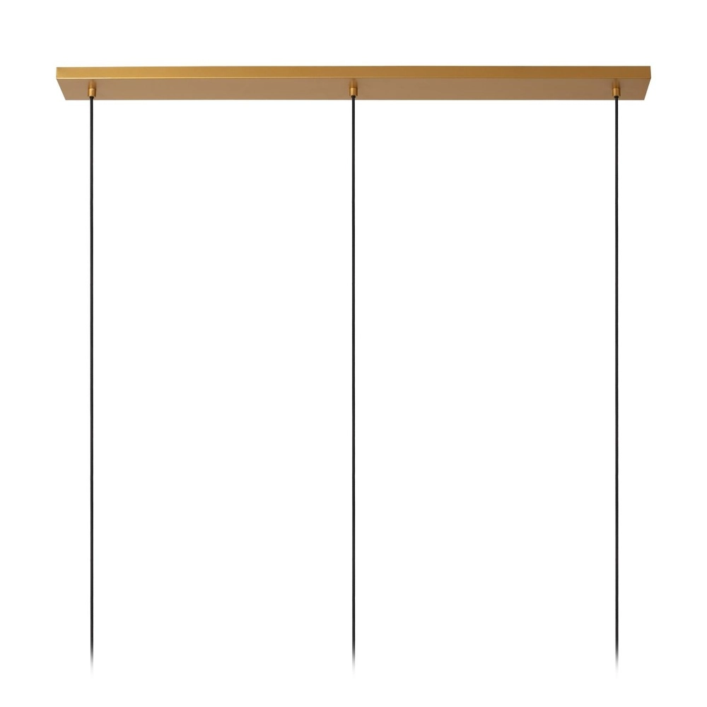 Design pendant lamp Gunhild 3-light gold straight Lucide 5411212303356