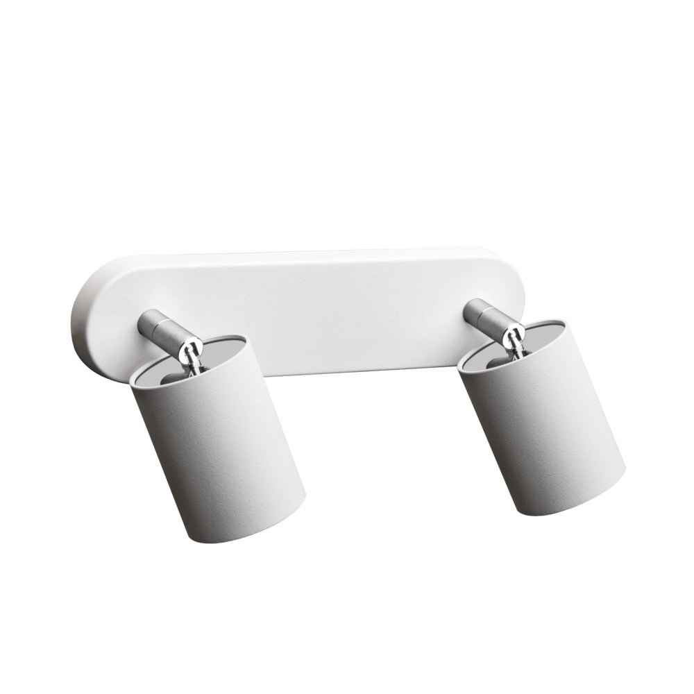 Double surface-mounted spotlight Eye white