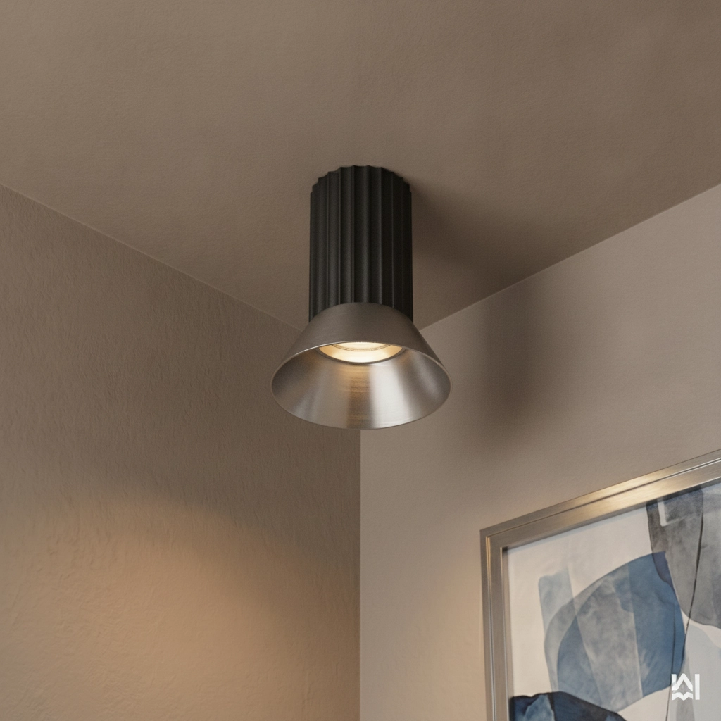 Ceiling spotlight Luvia black with bronze