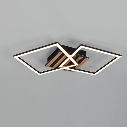 Modern ceiling lamp Zaro black 59.5cm Trio 4017807685961