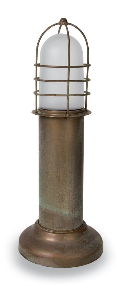 Floor lamp Torcia S - white glass