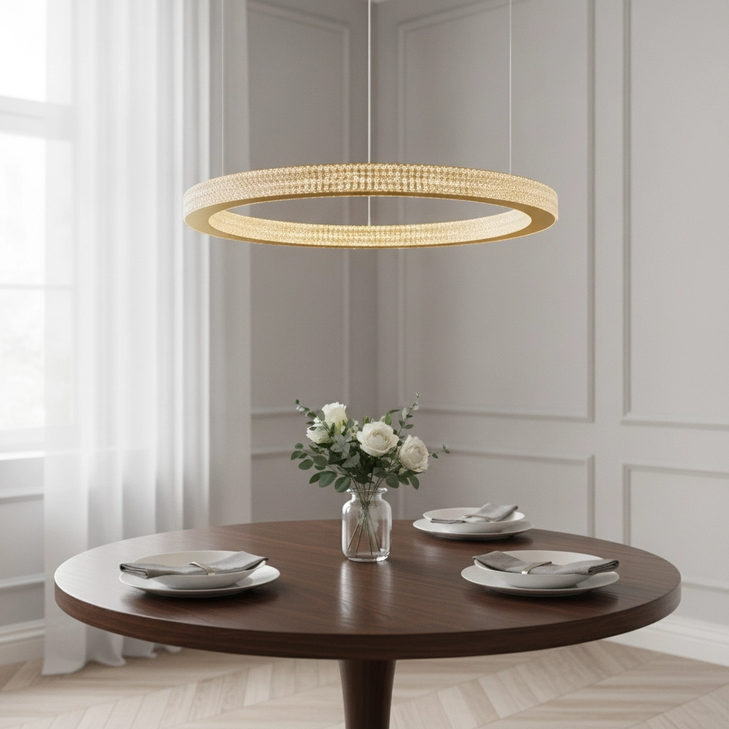 Pendant lamp Fiore gold Ø 60cm