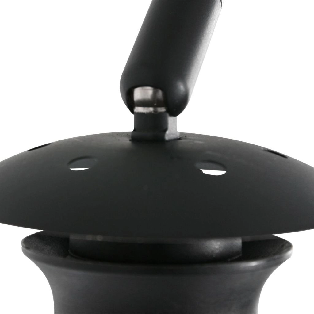 Black wall lamp Vela Lino with cream shade Ø60cm Steinhauer 8712746182033