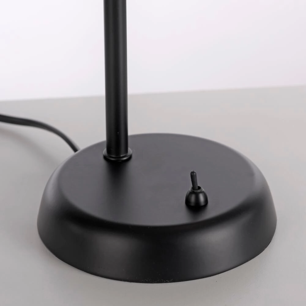 Black table lamp Loki 1-light Just Light 4043689000813