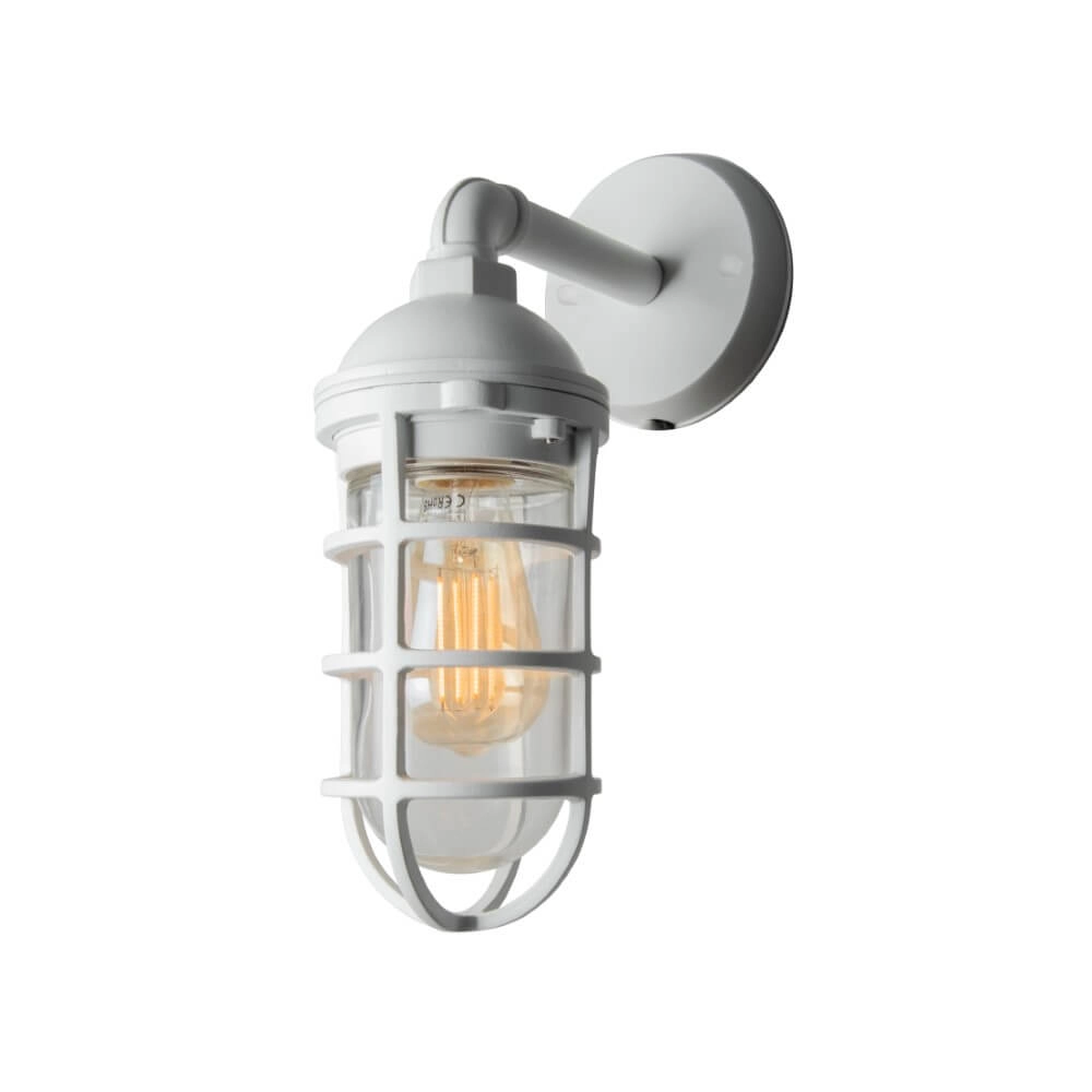White wall lamp Olbia nostalgic