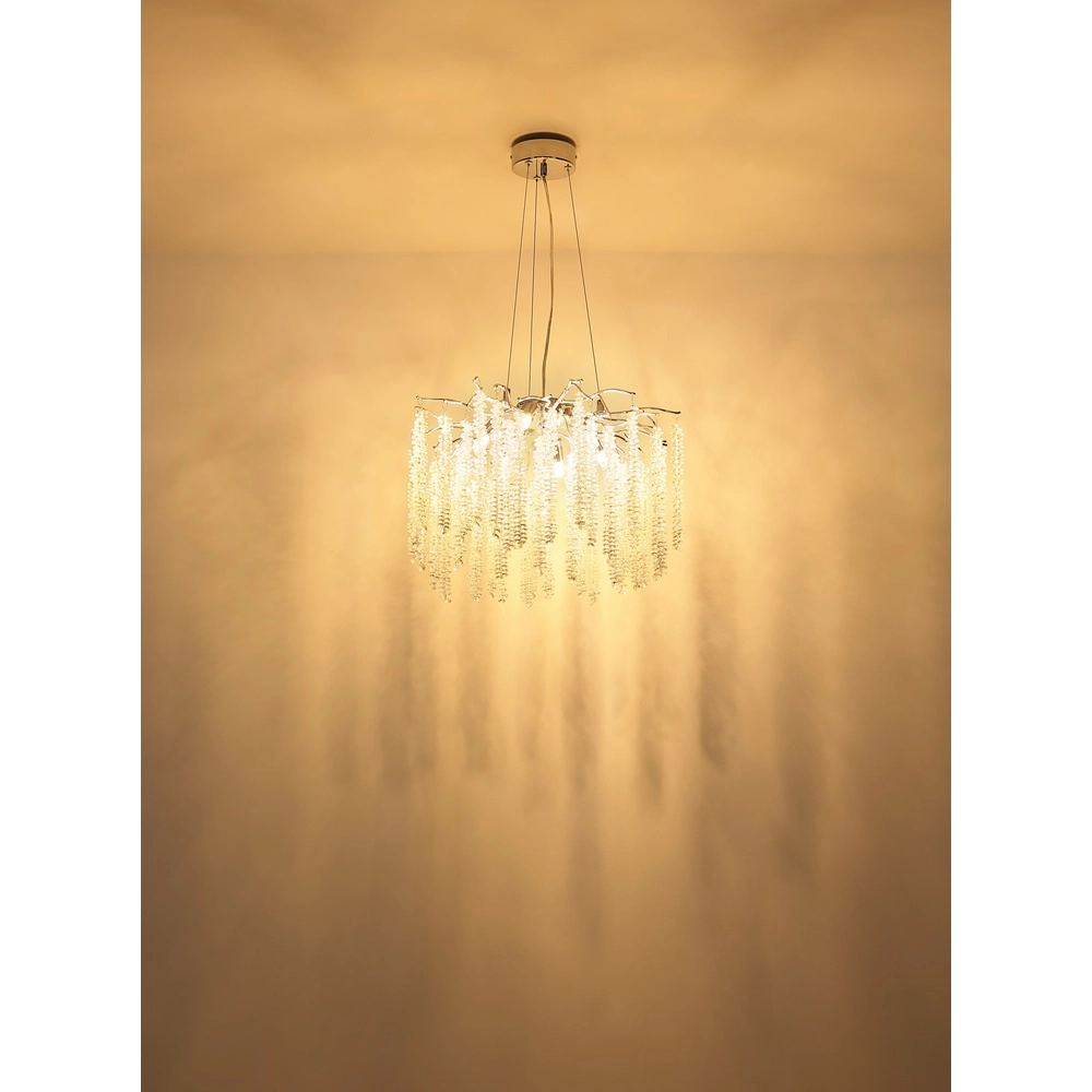 Pendant lamp Laverne chrome round Globo 9007371566167