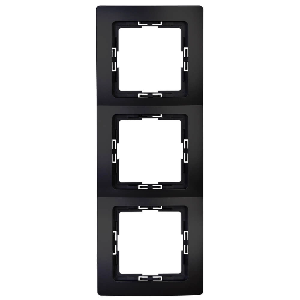 Cover frame Paris 2-way black