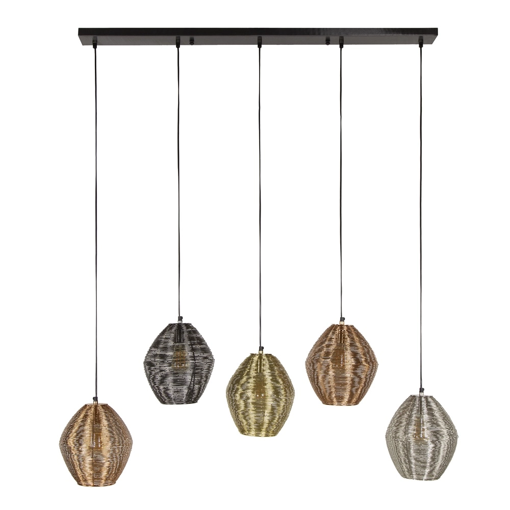 Metal pendant lamp Web 5-light Lyora 8716803511415