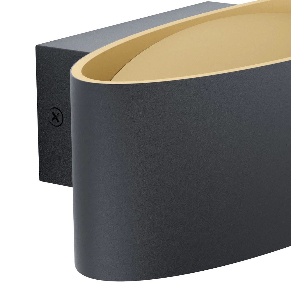 Black wall spotlight Maccacari Eglo 9002759985424