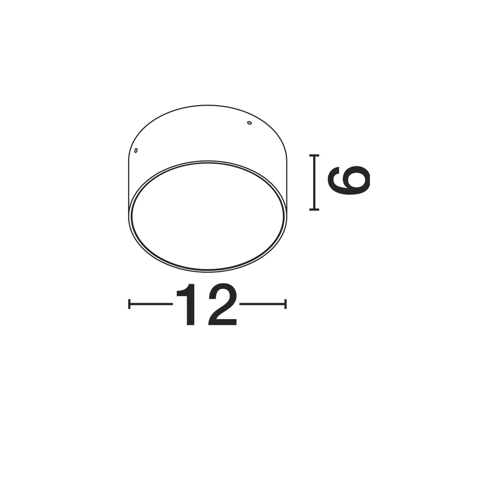 Round ceiling lamp Judi Ø 12cm anthracite Lyora 5212017453815