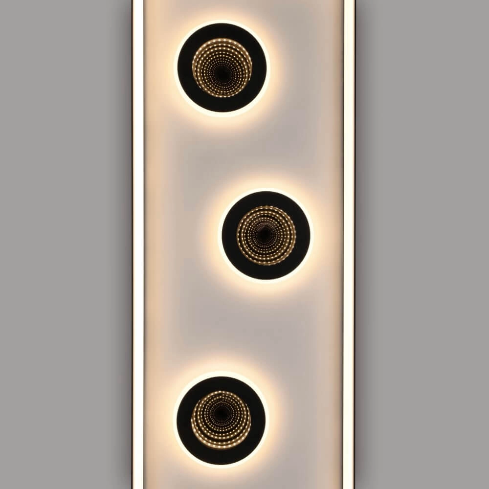 Rectangular ceiling lamp Dune black Paul Neuhaus 4012248384923