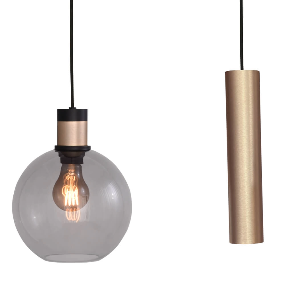 Hanging lamp Lazise 2 3x Ø 20cm and 2x GU10 gold Masterlight 8718121303758