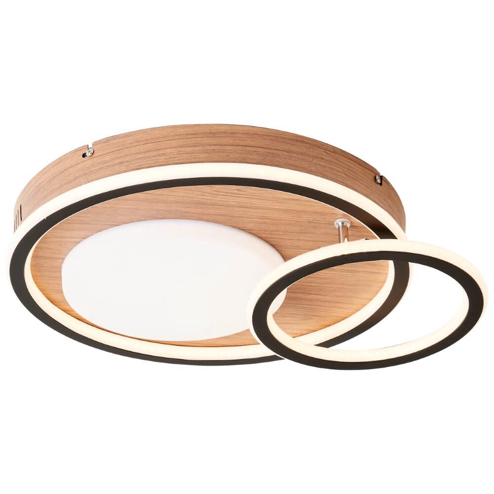 Round wooden ceiling lamp Karney Brilliant 4004353409646