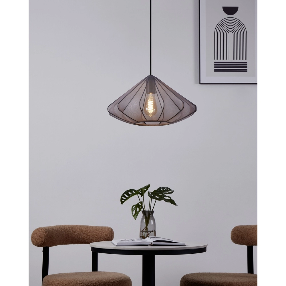 Pendant lamp Ø 42cm Dolwen Black - Japandi Eglo 9002759439958