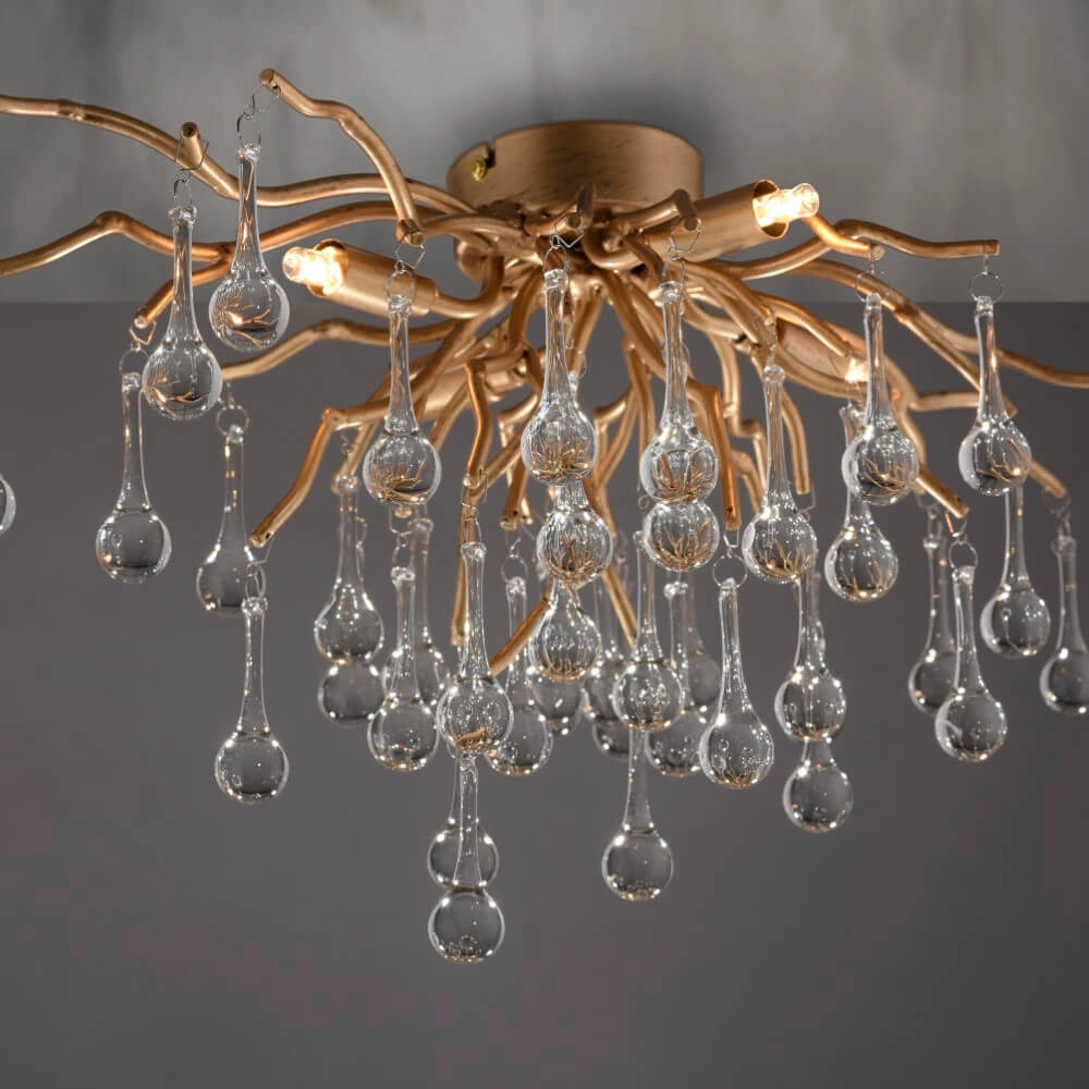 Chandelier Icicle brass 60cm Paul Neuhaus 4012248352069