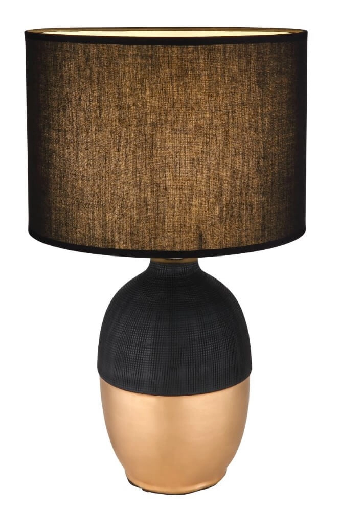 Golden table lamp Valentino with black
