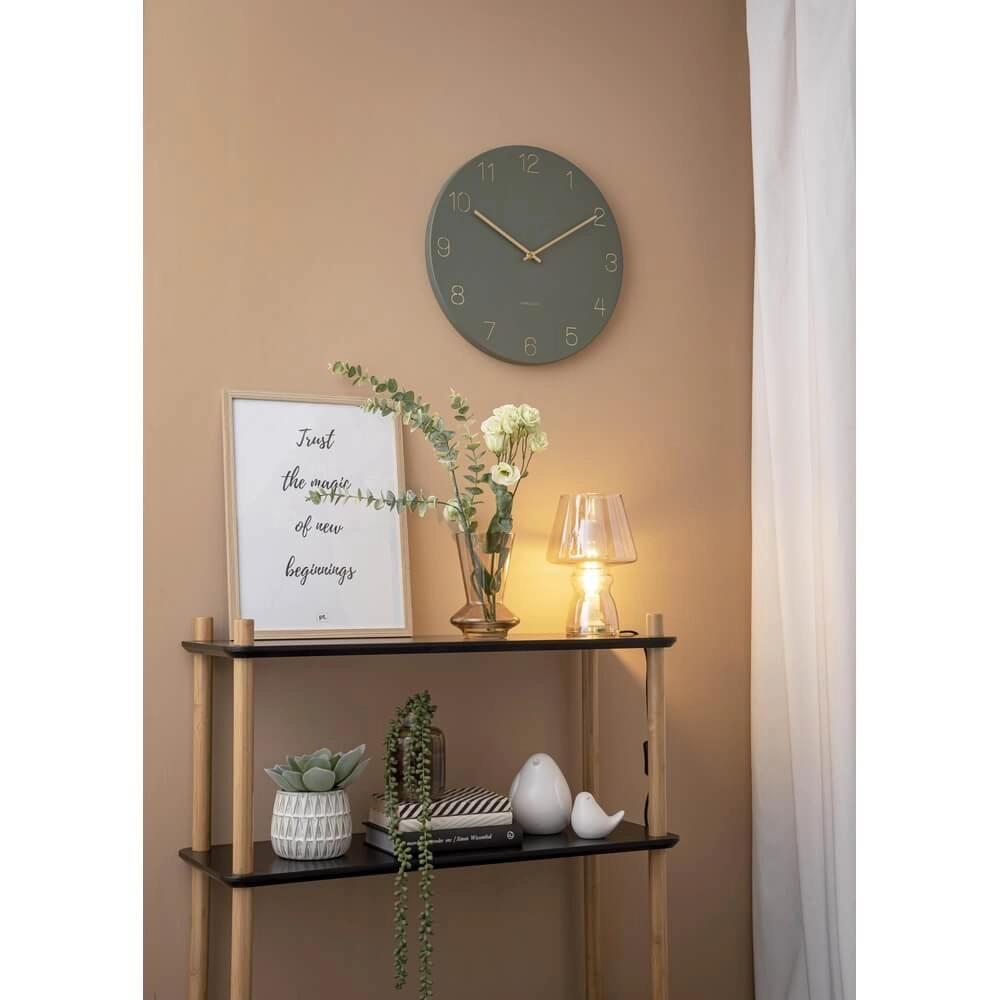 Wall clock Charm green - Ø 40cm Karlsson 8714302692024