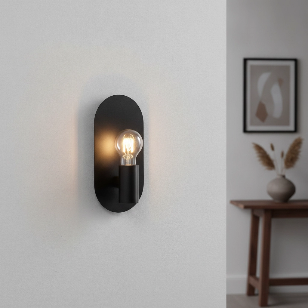 Wall lamp Royal oval black