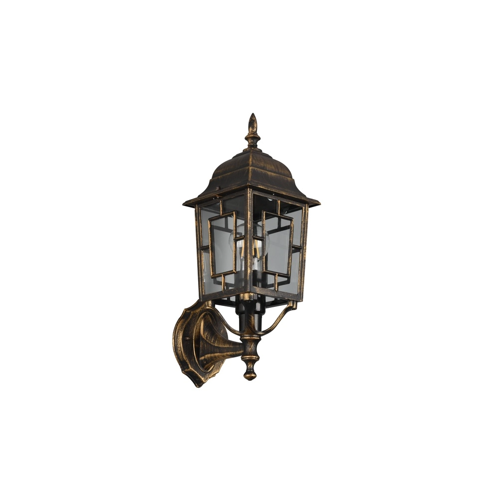 Classic wall lamp Volturno antique brown Trio 4017807543575