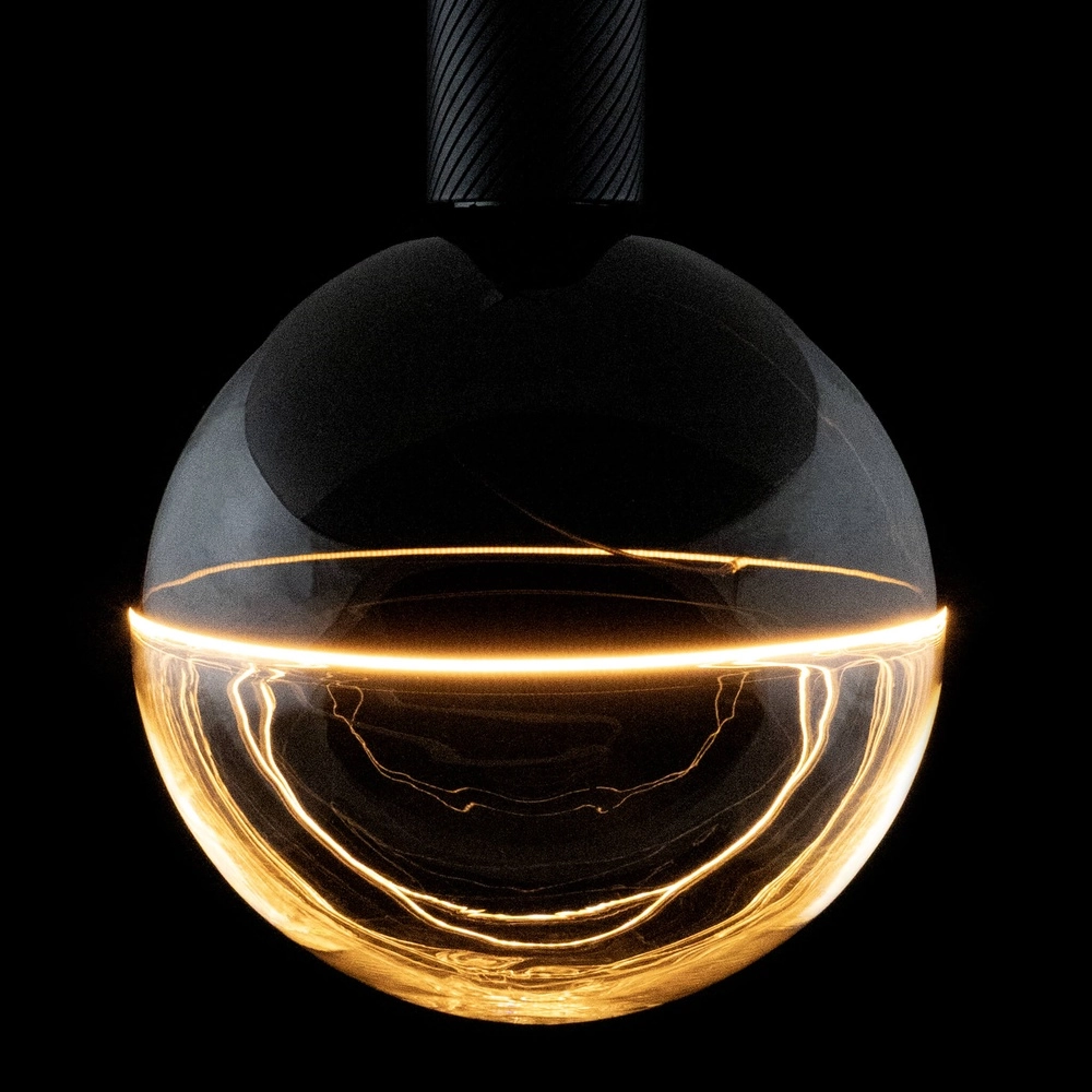 Light source black and clear Illusion 6W - E27 - 260lm - 1900K - Ø 19cm