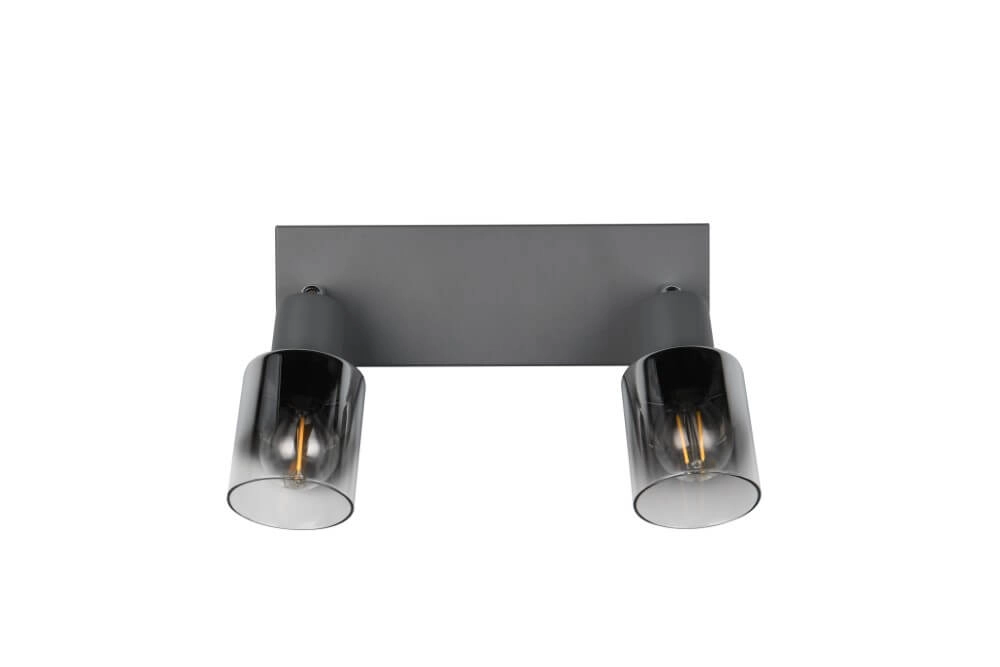2-light ceiling lamp Cadiz black Trio 4017807615760