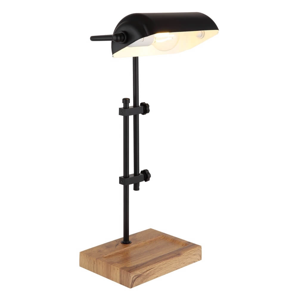 Desk lamp Marid wood with black