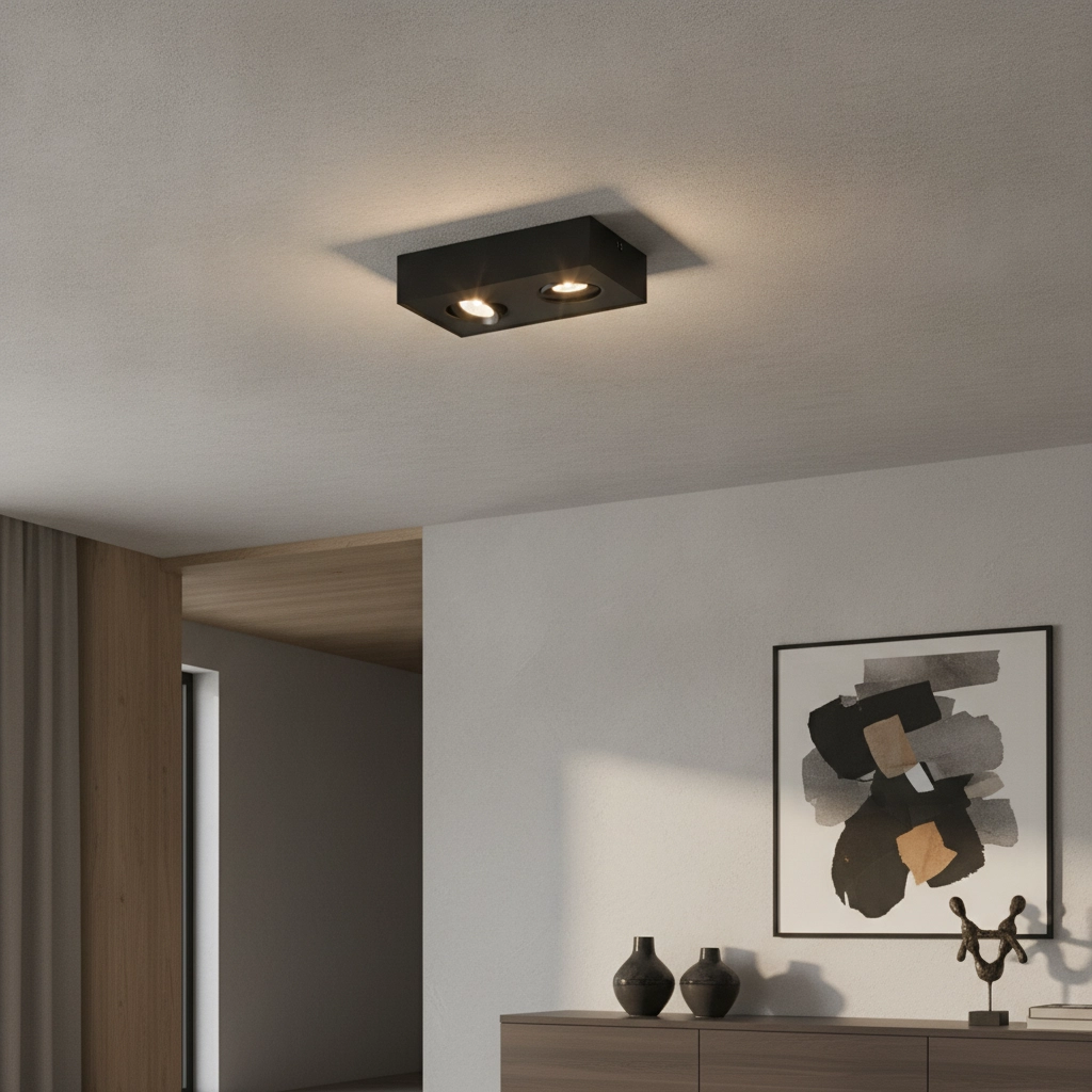 Design ceiling lamp Brooklyn Double Black