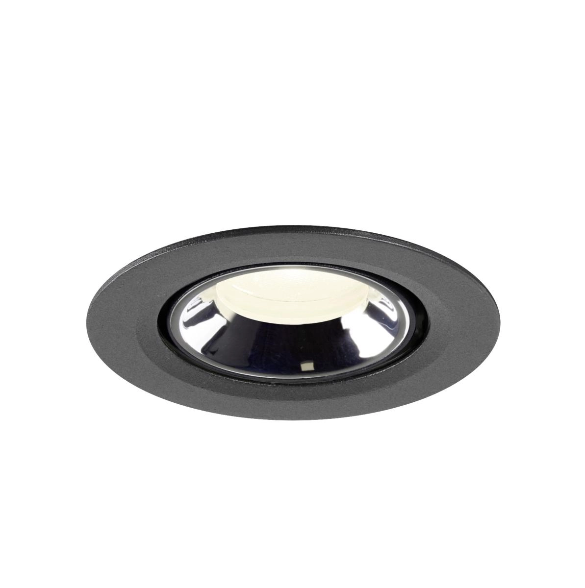 Recessed spotlight Numinos Gimble XS black/chrome 4000K - 20deg SLV 4024163306904