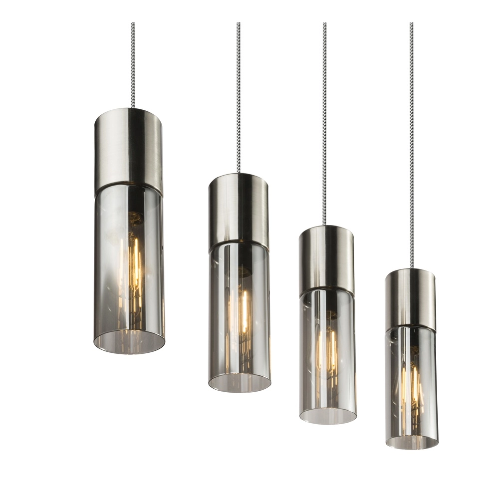 4-light pendant lamp Annika Nickel design Globo 9007371382200