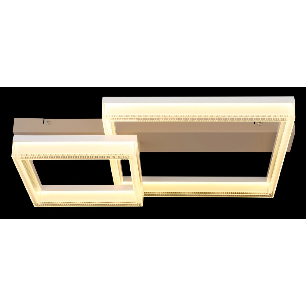 Modern ceiling lamp Zara sand brown square 53cm Globo 9007371579075