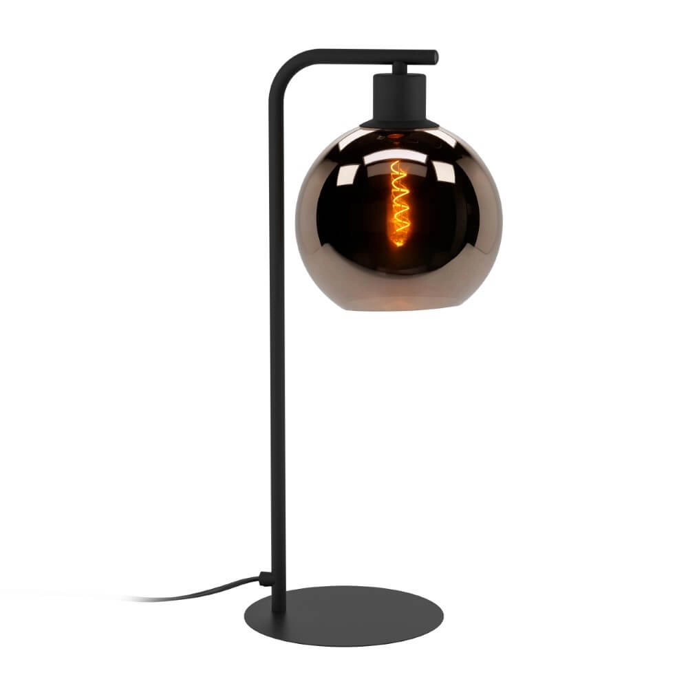 Copper table lamp Cordoba black