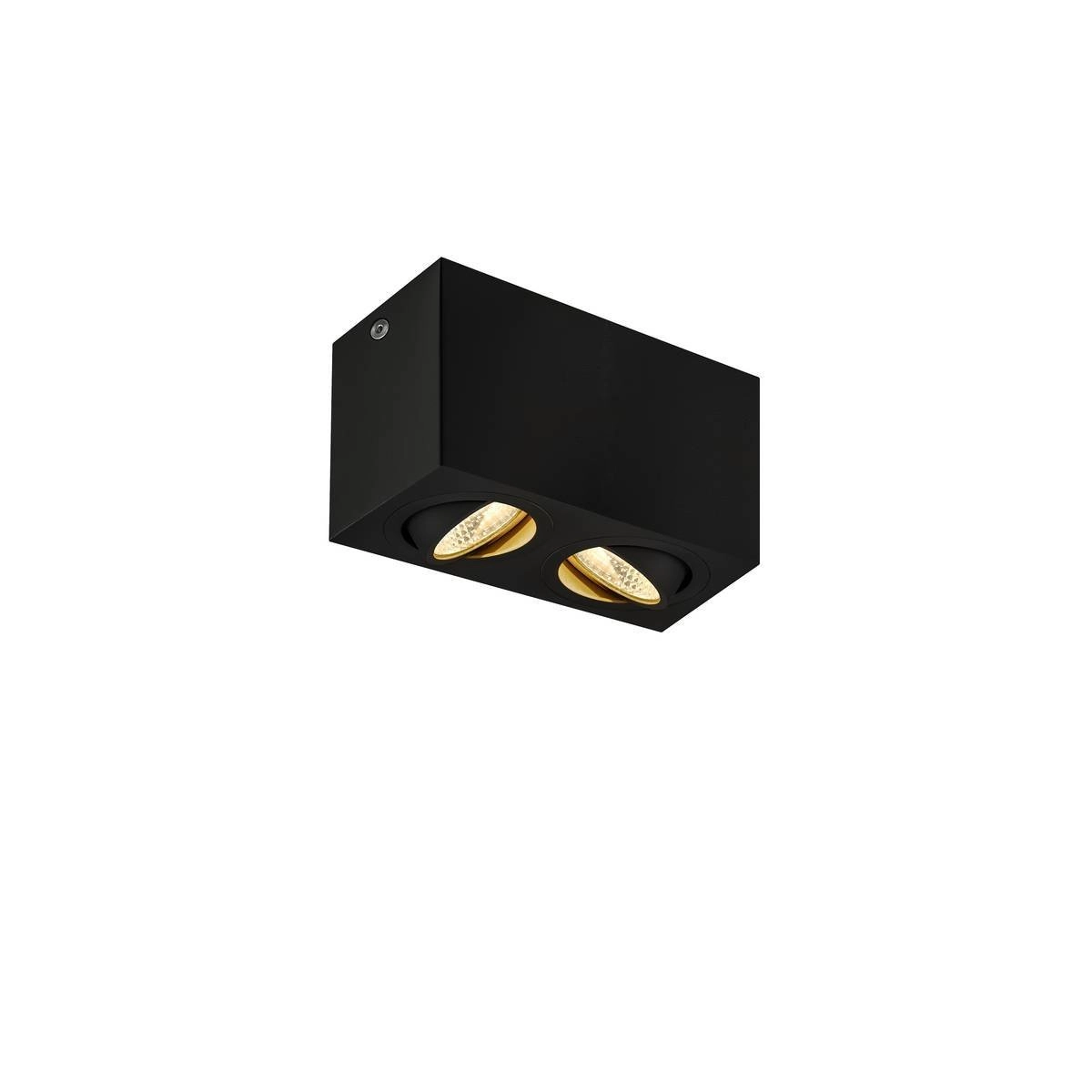 Ceiling light Triledo 2-light 16cm 3000K black