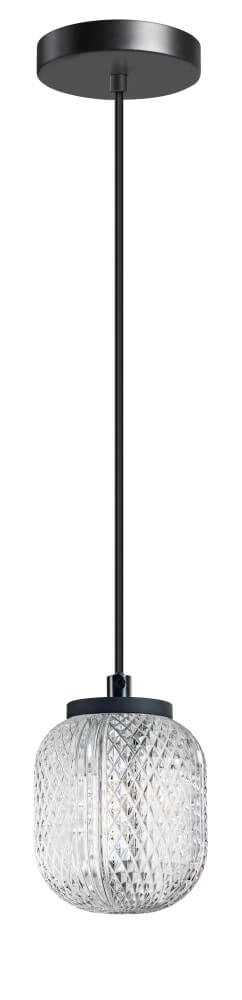 Unique pendant lamp Kristel 1-light black